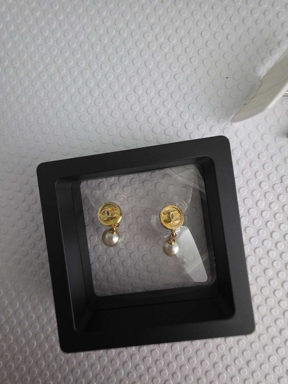 Gold Pearl Drop Earrings